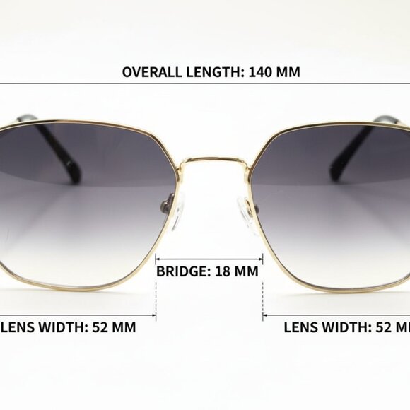 NEW VISIONARY Aviator Iconic Glam Trendy Designer Style Sunglasses BLUE Gold - Picture 5 of 5